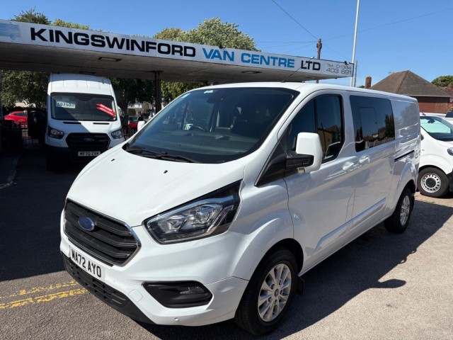 FORD TRANSIT 2.0 Transit Custom Limited 5 Seat Crew Van, DCiV 300 L2 2.0L EcoBlue 130PS FWD 6 Speed Manual