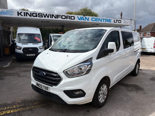 FORD TRANSIT 2.0 Transit Custom Limited 5 Seat Crew Van, DCiV 300 L2 2.0L EcoBlue 130PS FWD 6 Speed Manual