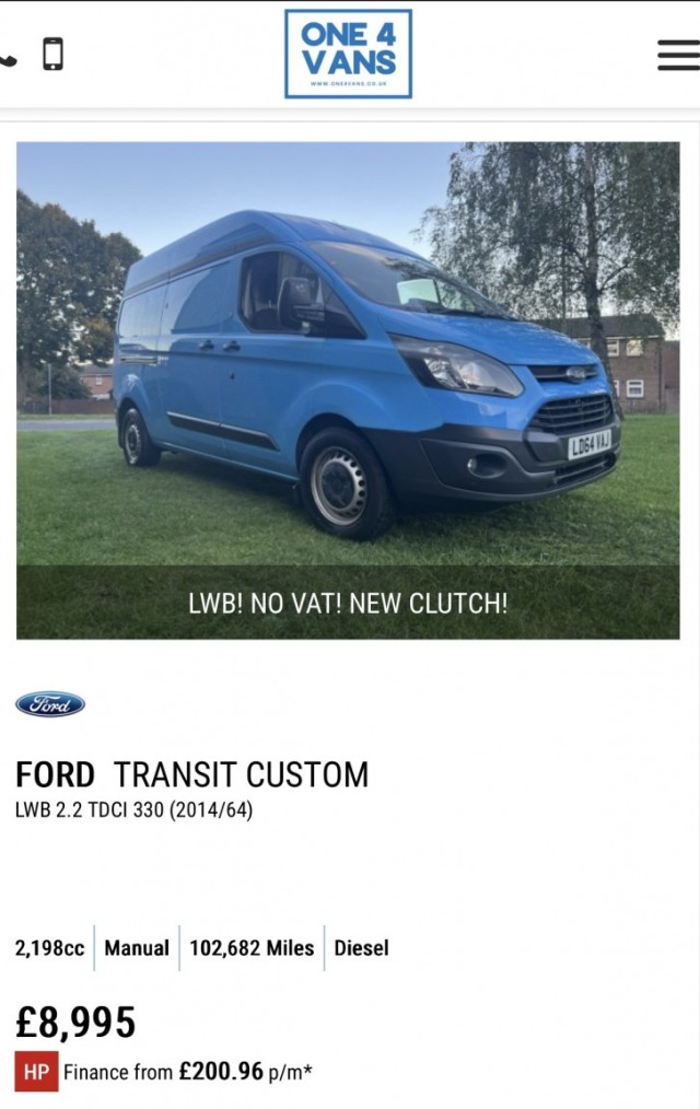 FORD TRANSIT CUSTOM