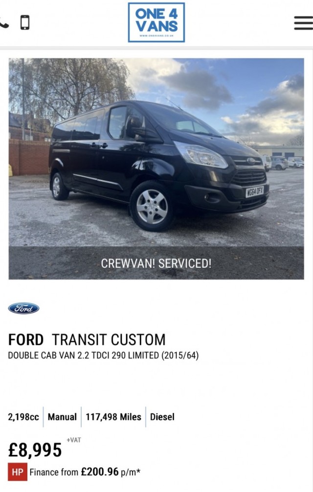 FORD TRANSIT CUSTOM