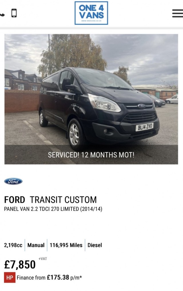 FORD TRANSIT CUSTOM