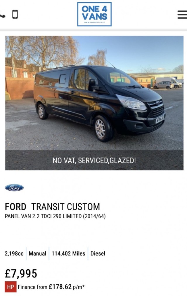 FORD TRANSIT CUSTOM