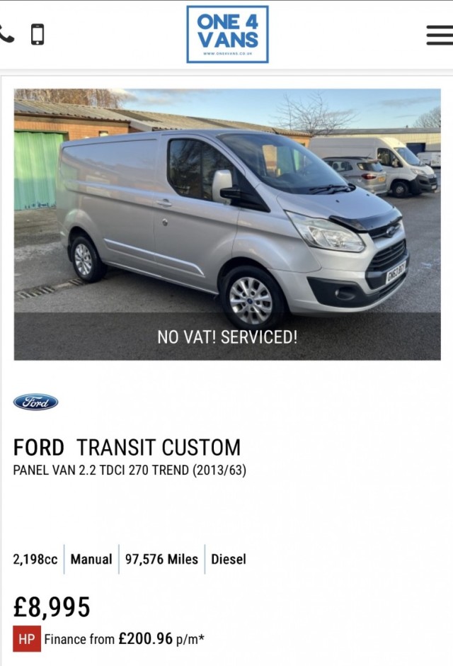 FORD TRANSIT CUSTOM